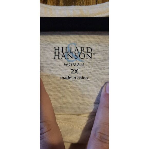 Hillard & Hanson white half sleeve tee - Picture 4 of 7